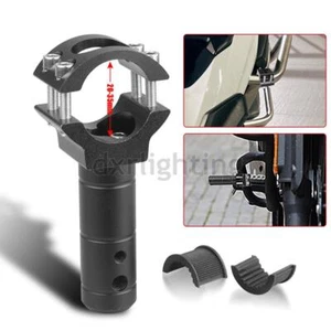1X Motorcycle Clamp Mount Bracket Bumper Crossbar Holder Headlight Fog Spotlight - Picture 1 of 6
