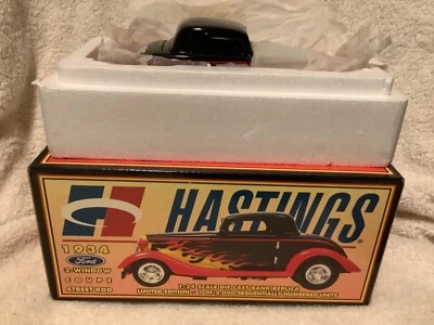 1934 Ford 3 Window Coupe Street Rod Bank Crown Jewels Hastings Filters 1:24 New! - Image 1 of 4