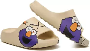 Unisex Pillow Slippers Slides for Women and Men, EVA Beige Women 11.5, Men 10.5 - Picture 1 of 7