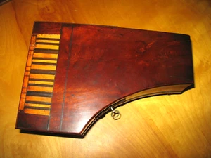 18th Century Piano Music Box Rosewood Veneer Original Hinges, Lock & Key, Finish - Picture 1 of 17