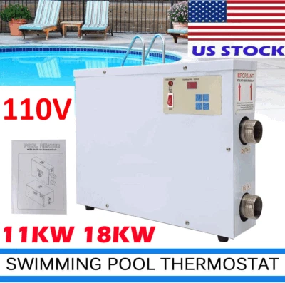 Termostato calentador de agua eléctrico para piscina 11KW 18KW 110V STOCK EN EE. UU. Foto 1 de 4