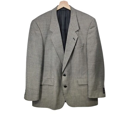 Blazer Hardy Amies Para Hombres Pata de Gallo Talismán Hepworths Country Talla 44R Lana Foto 1 de 4