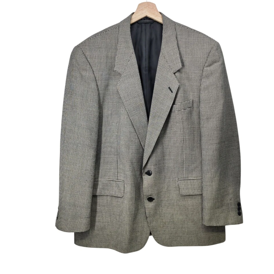 Blazer Hardy Amies Masculino Houndstooth Talismã Hepworths Country Tamanho 44R Lã - Imagem 1 de 4