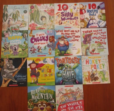 Scholastic Picture BOOK BUNDLE Tales from Bush Ragged Blossom Hokey Pokey VGC - image 1 of 4