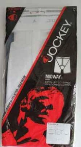 Vtg NOS 1981 80s Jockey Kangaroo Pouch Jock Midway Tighty White Cotton Briefs 34 - Picture 1 of 5