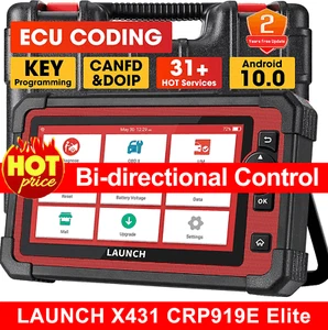 Escáner de diagnóstico bidireccional ECU TPMS LAUNCH X431 CRP919E para todos los sistemas - Imagen 1 de 11