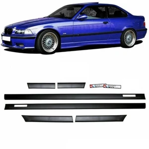 Türleisten SET +Emblem Zierleisten passt für BMW 3er E36 Coupe Cabrio Serie & M - Afbeelding 1 van 8