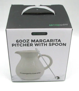 Servappetit Margarita Pitcher Ceramic With Spoon 60oz - Picture 1 of 2