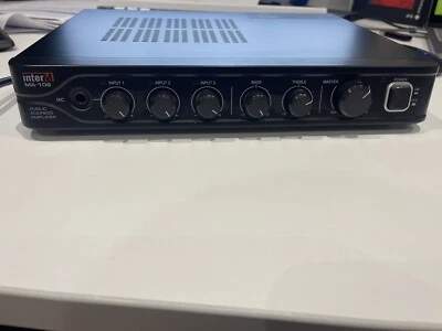 InterM MA-106 Public Address Desktop Amplifier 60W 100V Line / 4 Ohm 3 Inputs - Image 1 of 4