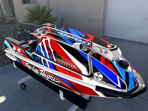 kawasaki jet ski 440  js 550 sx purple kit graphics decals stickers wrap 550sx - Bild 1 von 3