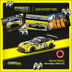 Tarmac T64-062-21IND99 Mercedes-AMG GT3 Indianapolis 8 Hour 2021 "Mooneyes" gelb