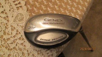 Used RH Mens Nickent Genex 3 DX 2- 17* Ironwood Graphite Stiff Tour Velvet Grip - Image 1 of 4