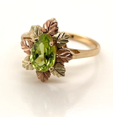 Coleman & Co. 10K Rose & Yellow Gold & Peridot Gemstone Ring  - Black Hills VR - Image 1 of 4