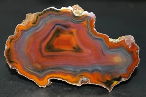 Rebanada de muestra colectora de ágata Cóndor (fluorescente) - Imagen 1 de 5
