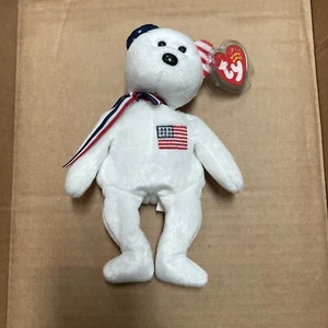 Ty Beanie Baby - America - White Version - Picture 1 of 4