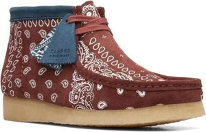Clarks Originals Men's Wallabee Boots Brick Paisley 26168826 - Picture 1 of 7