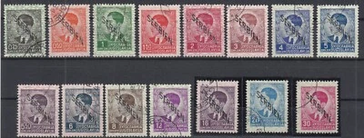 NO21271/ SERBIA GERMAN OCC – MI # 1 / 15 COMPLETE USED CERTIFICATE – CV 2200 $ - Image 1 of 3