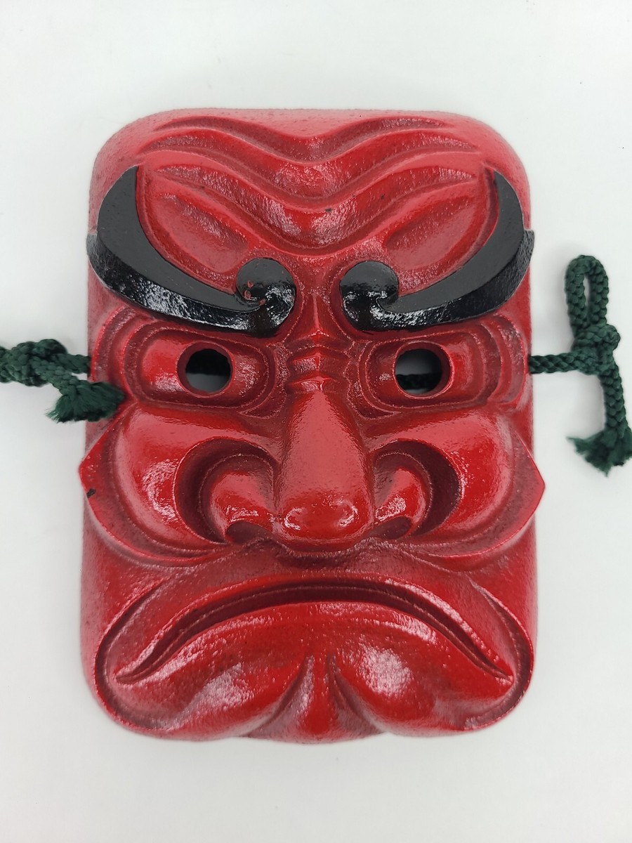 清朝の儀式用仮面、関羽、アンティーク