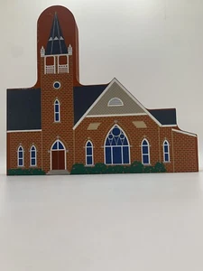 Church Townsend Delaware Wood Shelf Figure Lmmanuel United Mathodis Church - Picture 1 of 6