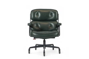 Green Leather Time Life Office Chair by Eames for Herman Miller 1996 - Picture 1 of 15