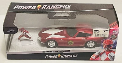 Power Ranger Red Ranger y Toyota 2000GT Red Jada 1967 escala 1:32 fundido a presión nuevo. Foto 1 de 4