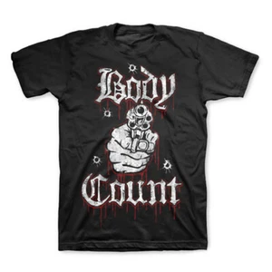 Camiseta BODY COUNT Ice T Talk Sh*t Get Shot Nueva Auténtica NWA Compton S-3XL - Imagen 1 de 2