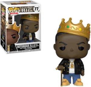 Funko POP! Rocks: The Notorious B.I.G. - The Notorious B.I.G with Crown #77 - Picture 1 of 1