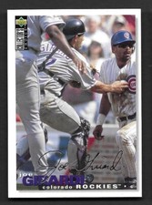 1995 Collector's Choice Silver Signature #448 Joe Girardi Colorado Rockies