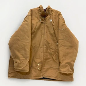 Abrigo de trabajo de lona Tough Duck acolchado forrado chaqueta de granero para hombre 5XL alto Hydro Parka - Imagen 1 de 12
