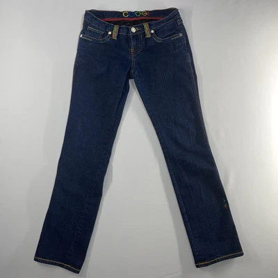 Vintage Coogi Denim Jeans Blue Embroidered Spell Out Womens 7/8 31x32 Low Rise - Image 1 of 4