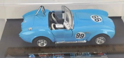 Vintage Blue Shelby Cobra 427 S/C 1:32 Diecast Car w/ Display Case Speedy Power - Image 1 of 4