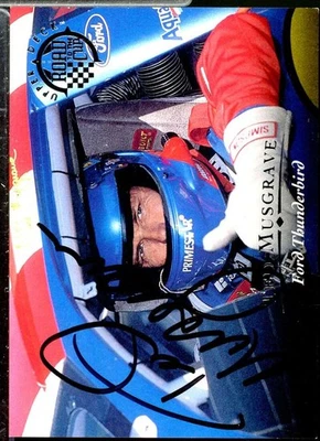Ted Musgrave Card 1996 Upper Deck Road To The Cup Autographs #H6  - Image 1 of 2