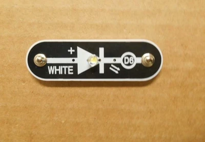 Elenco Snap Circuits D6 White Light Emitting Diode LED Replacement O47 - Image 1 of 3