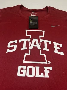 Iowa State Cyclones Golf Nike Dri Fit Manga Corta Camisa Roja Para Mujer’s XL Nueva - Imagen 1 de 6