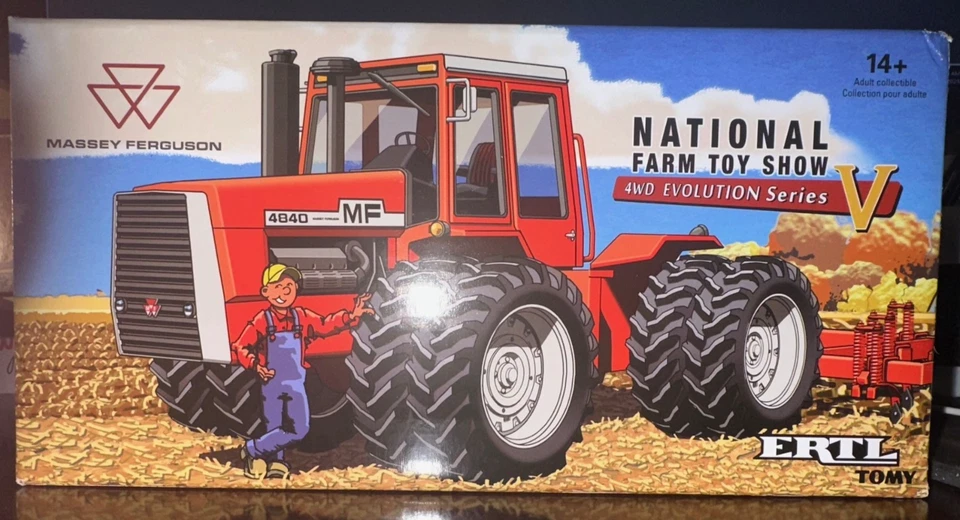 Ertl 1/32 Massey Ferguson 4840 4WD Tractor 2022 National Farm Show 164370TP #37* - Image 1 of 1