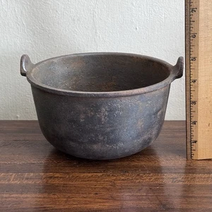Vintage Hollands Erie PA USA 7 U1 Gusseisen Schmelztiegel ? Scotch Bowl ? - Bild 1 von 8