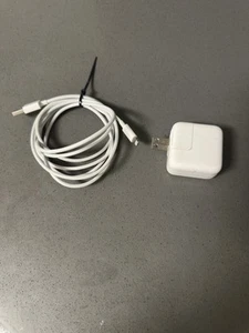 Apple OEM 12W USB Power Adapter for iPhones w/ 6 FOOT lightning cable TESTED! - Photo 1 sur 10