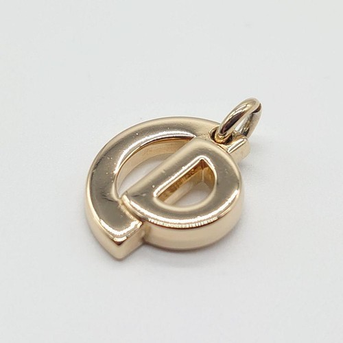 Collana Christian Dior CD Logotipo Oro Charm Solo Top Motivo Accessorio Gioielli