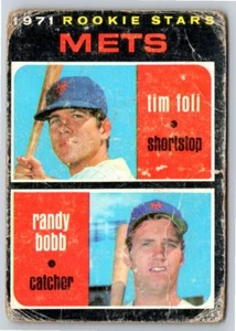 1971 Topps #83 Mets Rookies - Tim Foli / Randy Bobb RS, RC New York Mets - Picture 1 of 2