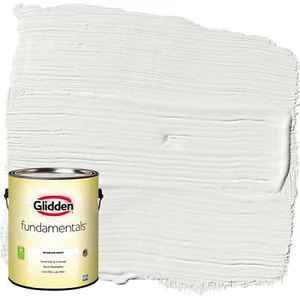 Glidden Fundamentals Interior Paint White / , Flat, 1 Gallon - Picture 1 of 7