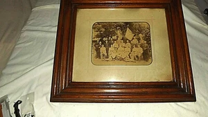 Antikes Bild verglast im Rahmen - Bild 1 von 3