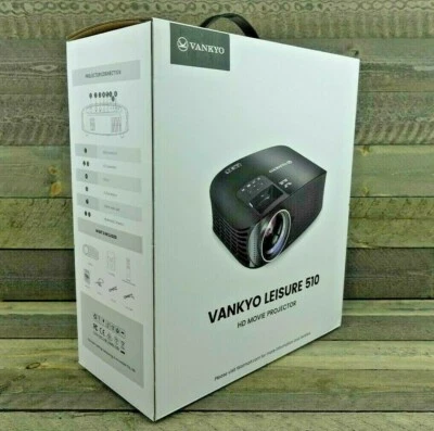 VANKYO HD Projector - Up to 230" Screen - HDMI Cable & Bag - Leisure 510 - NEW! - Image 1 of 4