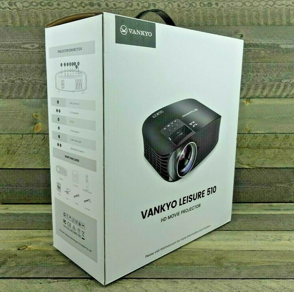 VANKYO HD Projector - Up to 230" Screen - HDMI Cable & Bag - Leisure 510 - NEW! - Image 1 of 4