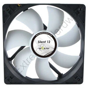 Gelid Solutions Silent 12 120mm Quiet Case Fan 1000 RPM 37 CFM 20.2 dBA 3-Pin - Picture 1 of 4