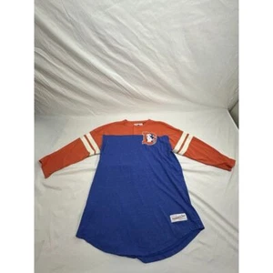 Mitchell & Ness Denver Broncos Vintage Long Sleeve Jersey Shirt NFL Football - Picture 1 of 11