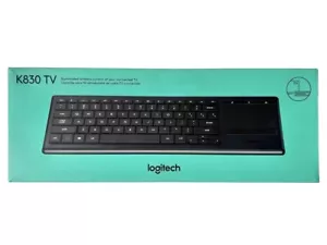 Genuine Logitech K830 TV Wireless Illuminated Keyboard With Dongle & Cable - Picture 1 of 7