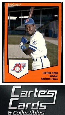 Linton Dyer 1989 ProCards Minor League Team Sets #867  Appleton Foxes - Image 1 of 2