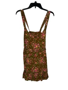 Matilda Jane Women Whim Floral Strap Ruffle Hem Cross Back Sleeveless Large NWT - Picture 1 of 11