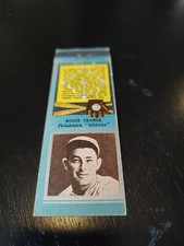 1934 Diamond 1st First Baseball Matchbook Cover Roger Cramer Blue Version Silver