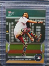 2022 Topps Now Steve Aoki Goes Viral With First Pitch At Fenway Park #191